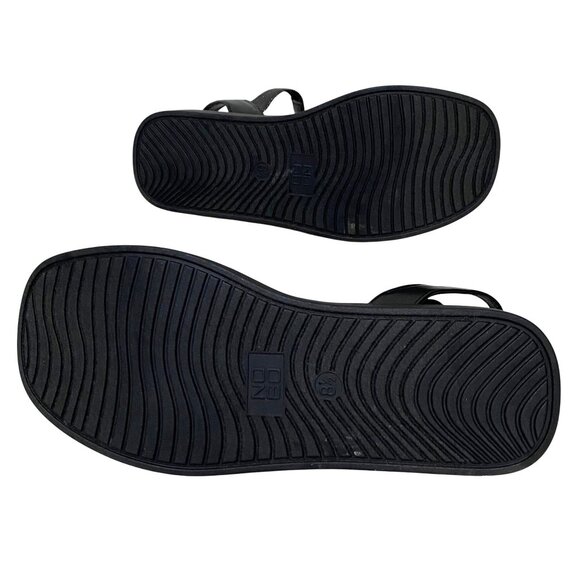 NOBO No Boundaries Womens Textured Strap Low Heel Platform Sandals 8.5 Black - Picture 6 of 8